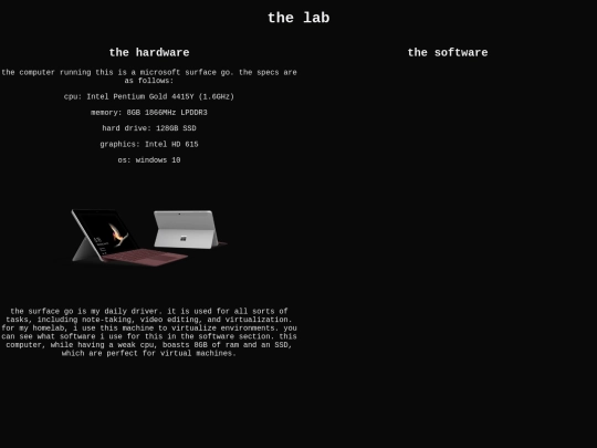 homelab screenshot