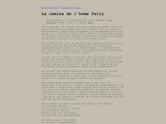 Relats/camisa screenshot