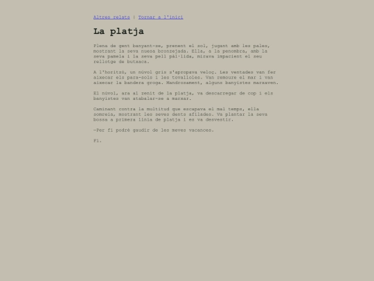 Relats/la_platja screenshot