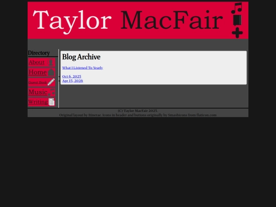 blog screenshot