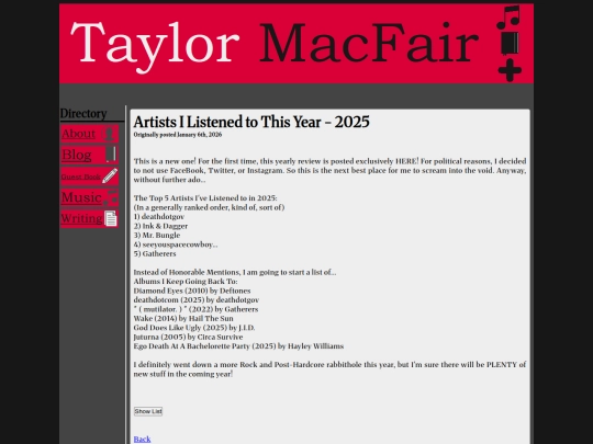 yearly-music/2025 screenshot