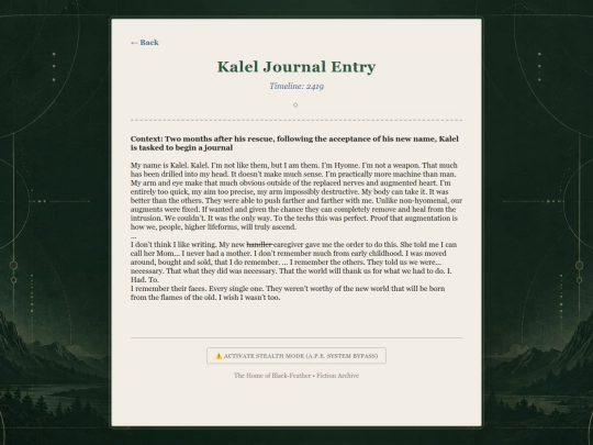 Kalel-Journal-Entry screenshot