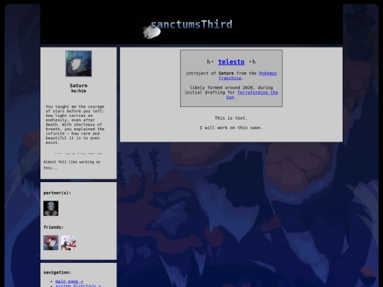system/saturn screenshot