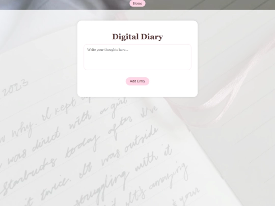 diary screenshot