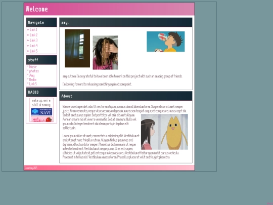 my website/pages/Index screenshot
