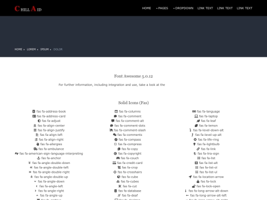 pages/font-icons screenshot