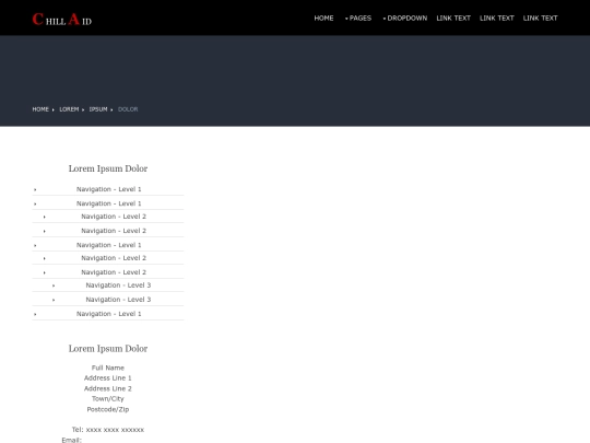 pages/sidebar-left screenshot