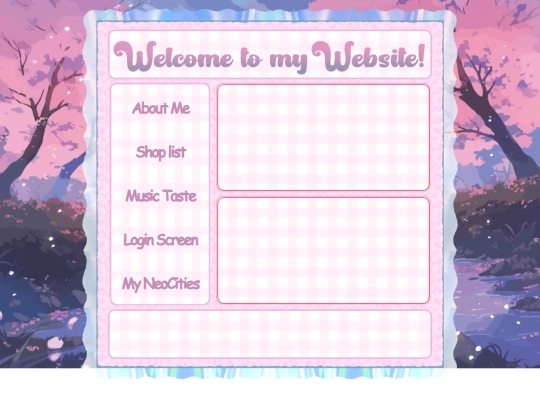 Menu screenshot