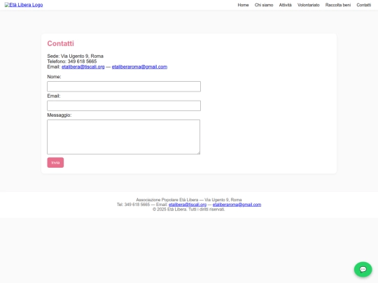 contatti screenshot