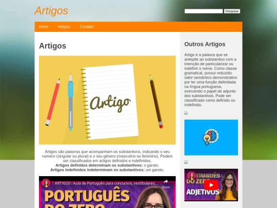 artigos screenshot
