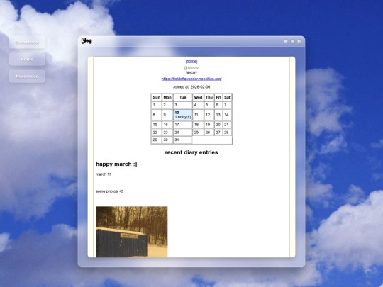 blog screenshot