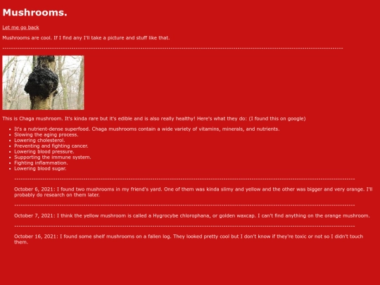 Mushrooms screenshot