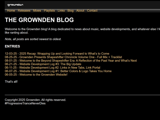 blog screenshot