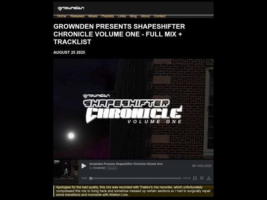 blog/shapeshifter-chronicle-1-tracklist screenshot