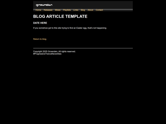 blog/template screenshot