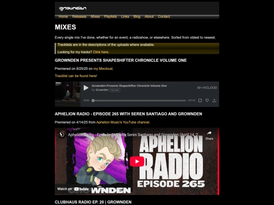 mixes screenshot