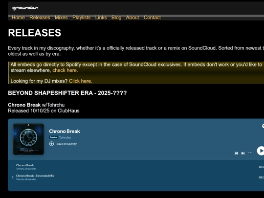 releases screenshot