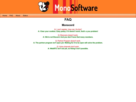 faq screenshot