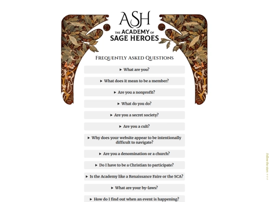 faq screenshot