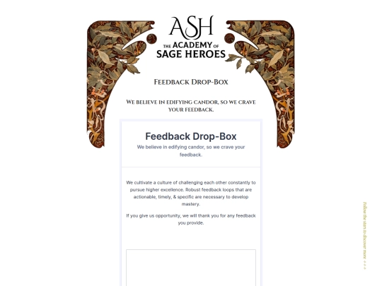 feedback screenshot