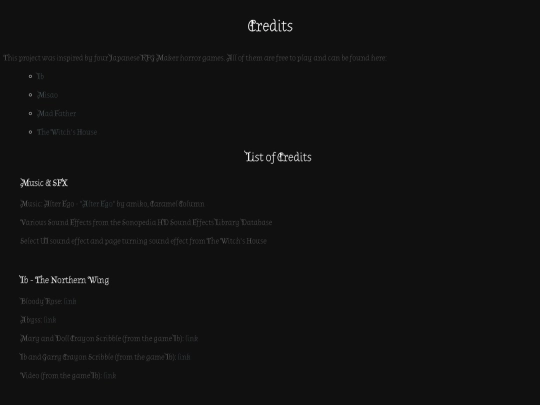 project1_credits screenshot
