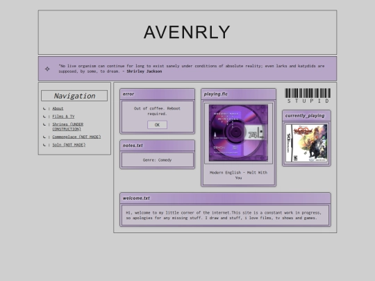 index screenshot