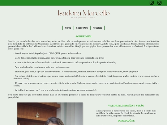 sobreMim screenshot