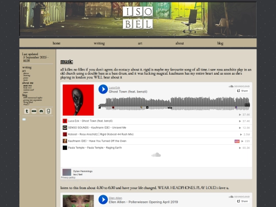 about/music screenshot
