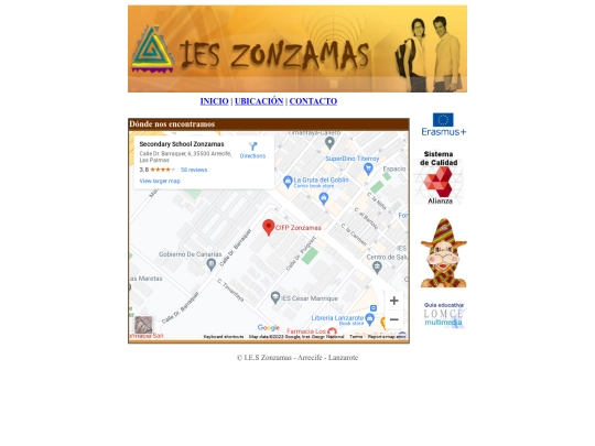 html ies zonzamas/ieszonzamasubi screenshot