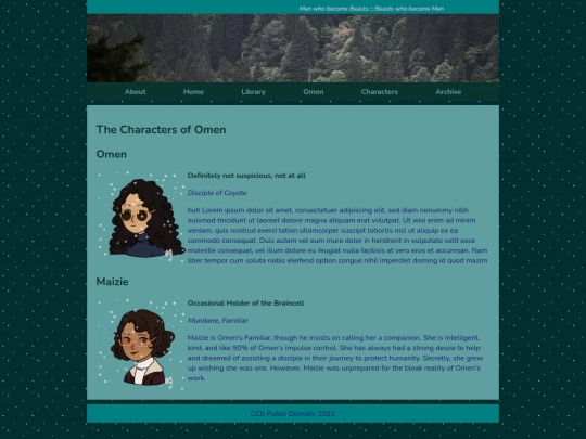 Omen/OmenCharacters screenshot