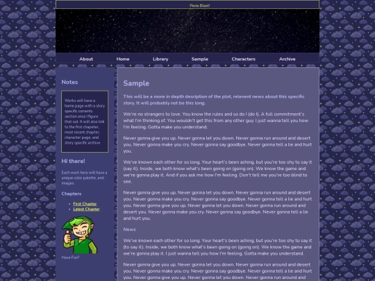 sample screenshot