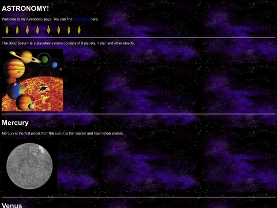 astronomy screenshot