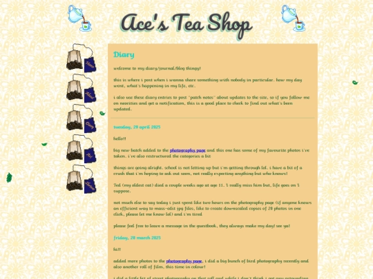 diary screenshot