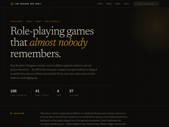 ObscureRPGs screenshot