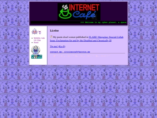 links screenshot