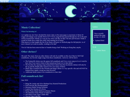 MusicPage screenshot