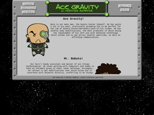acegravity/characters screenshot