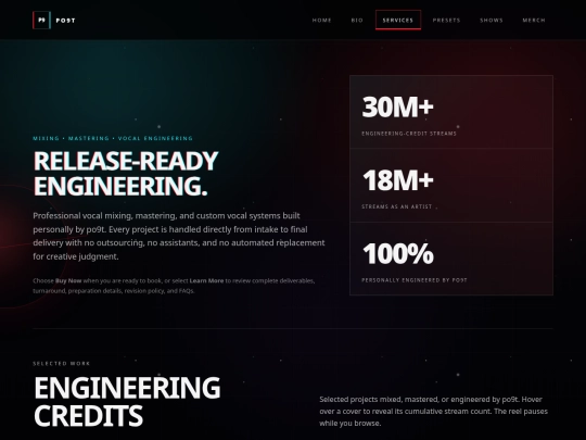 services screenshot