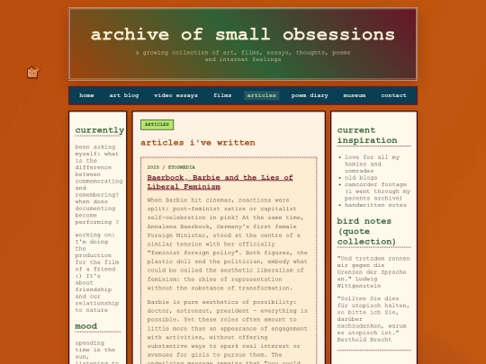 articles screenshot