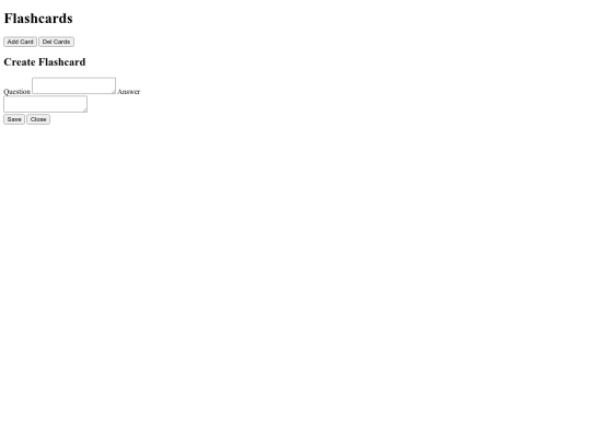 flashcards screenshot