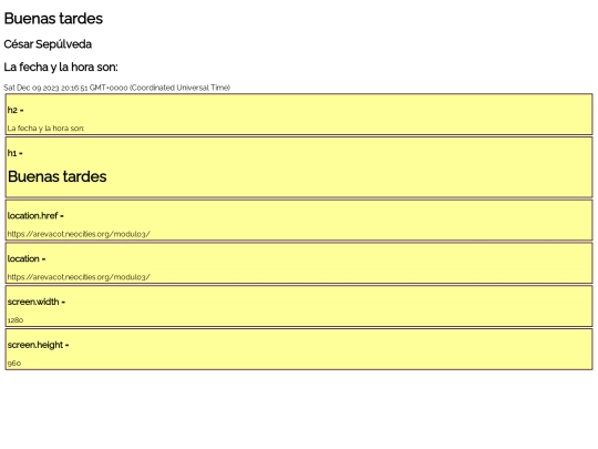 modulo3 screenshot