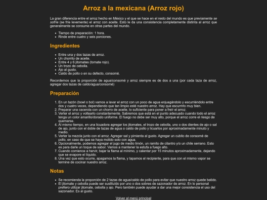 arrozalamexicana screenshot