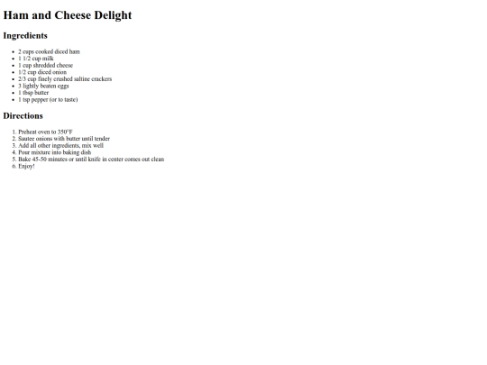 recipes/ham-and-cheese-delight-print screenshot