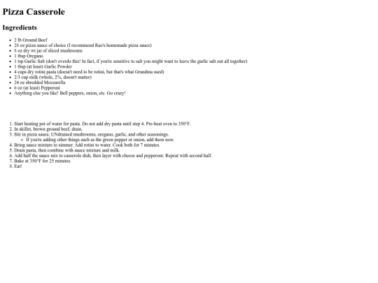 recipes/pizza-casserole-print screenshot