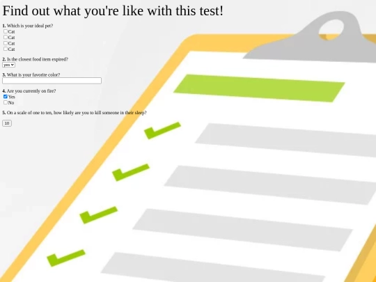 test screenshot