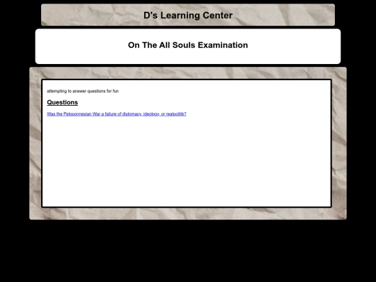 Learning Center Pages/AllSouls screenshot