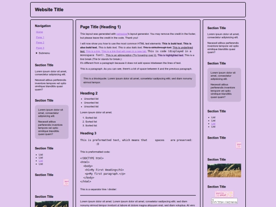 layout screenshot