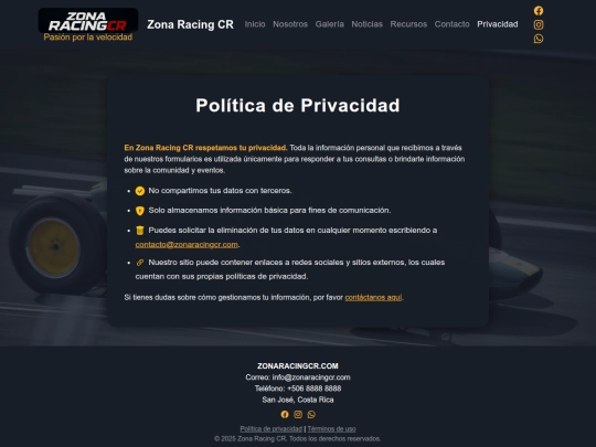 privacidad screenshot