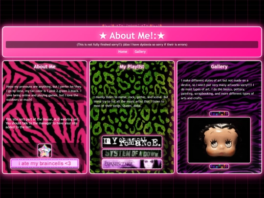 aboutmeh screenshot