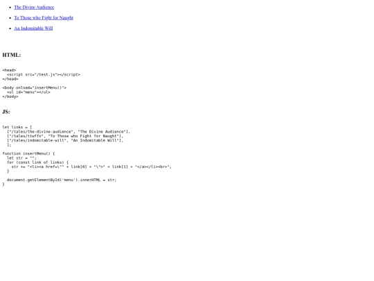 testpage screenshot